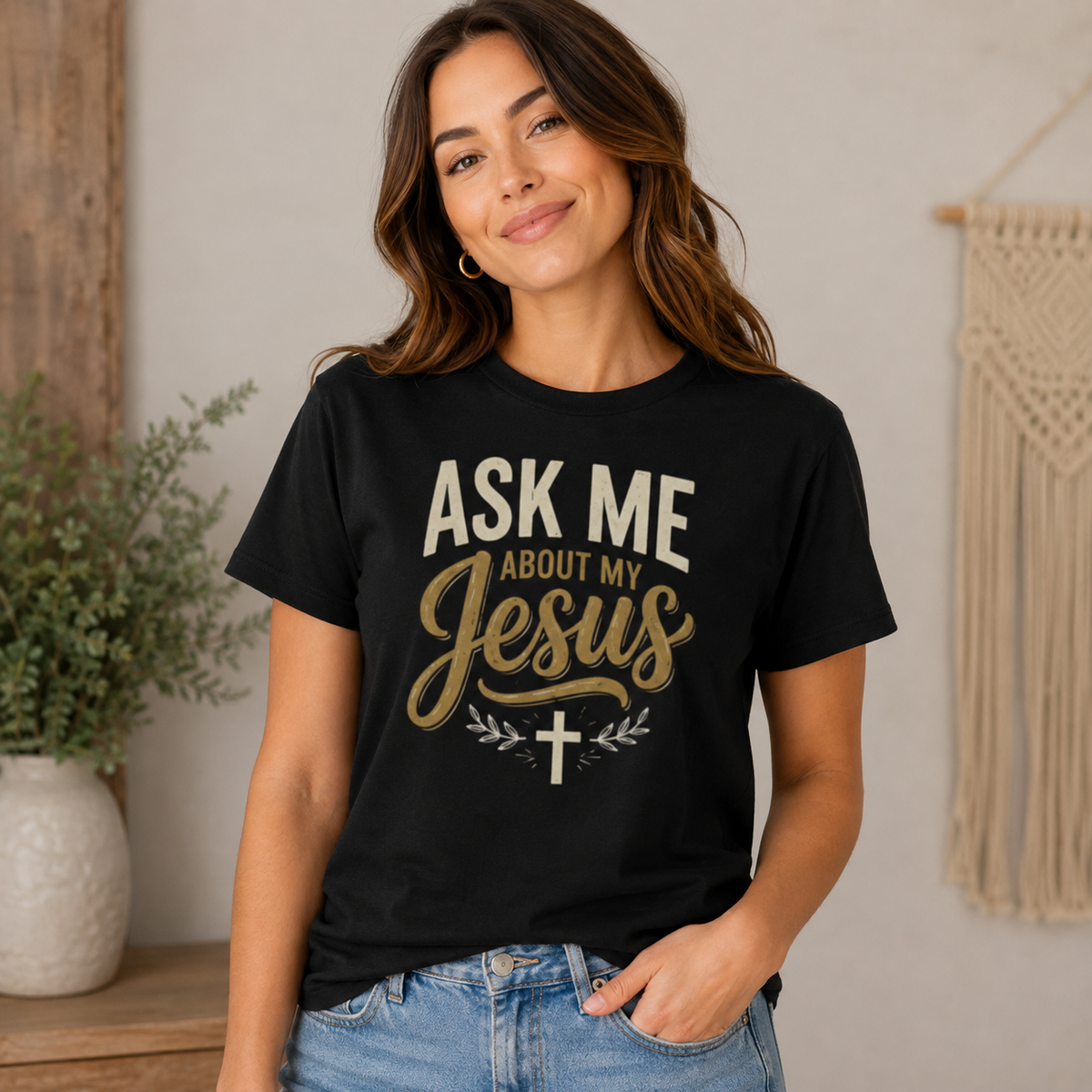Ask Me About Jesus Unisex T-Shirt